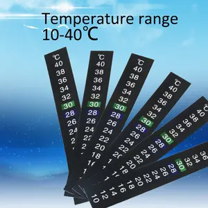 1/5/10 pieces LCD temperature stickers, aquarium temperature stickers, display real-time temperature, Accurate Measurements. Used for accurately measuring water temperature. No batteries required. Aquarium thermometer.
