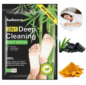 Foot Detox Patches, Natural Ginger Powder, Natural Deep-Cleaning Patches, Relieve Stress, Beneficial To Health And Promote Good Sleep.
