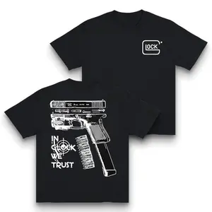 In Glock We Trust Street Style T-Shirt |        Cotton Graphic Tee |       Trendy Unisex Streetwear for Edgy Fashion Lovers
