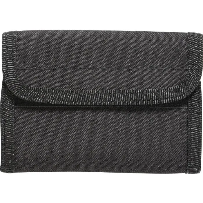 Black - Military Tactical Deluxe Tri-Fold ID Wallet