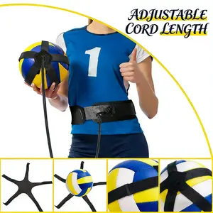 Volleyball Rebound Training Belt with Elastic Cord - Solo Practice Tool for Serving, Spiking, Setting & Defense - Perfect for Beginners to Correct Form, Great Gift for Volleyball Enthusiasts