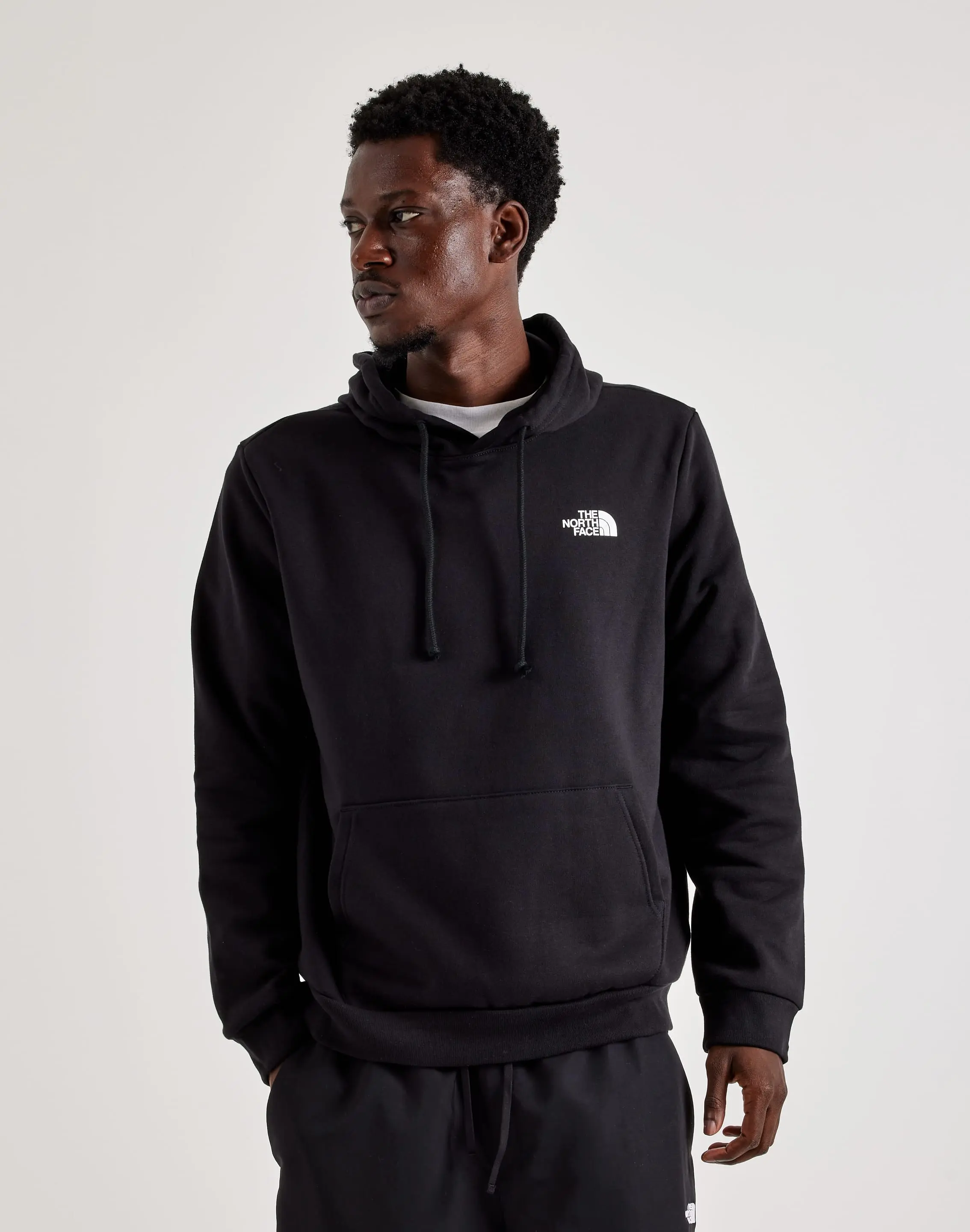 Mens The North Face Evolution Box Logo Fleece Hoodie