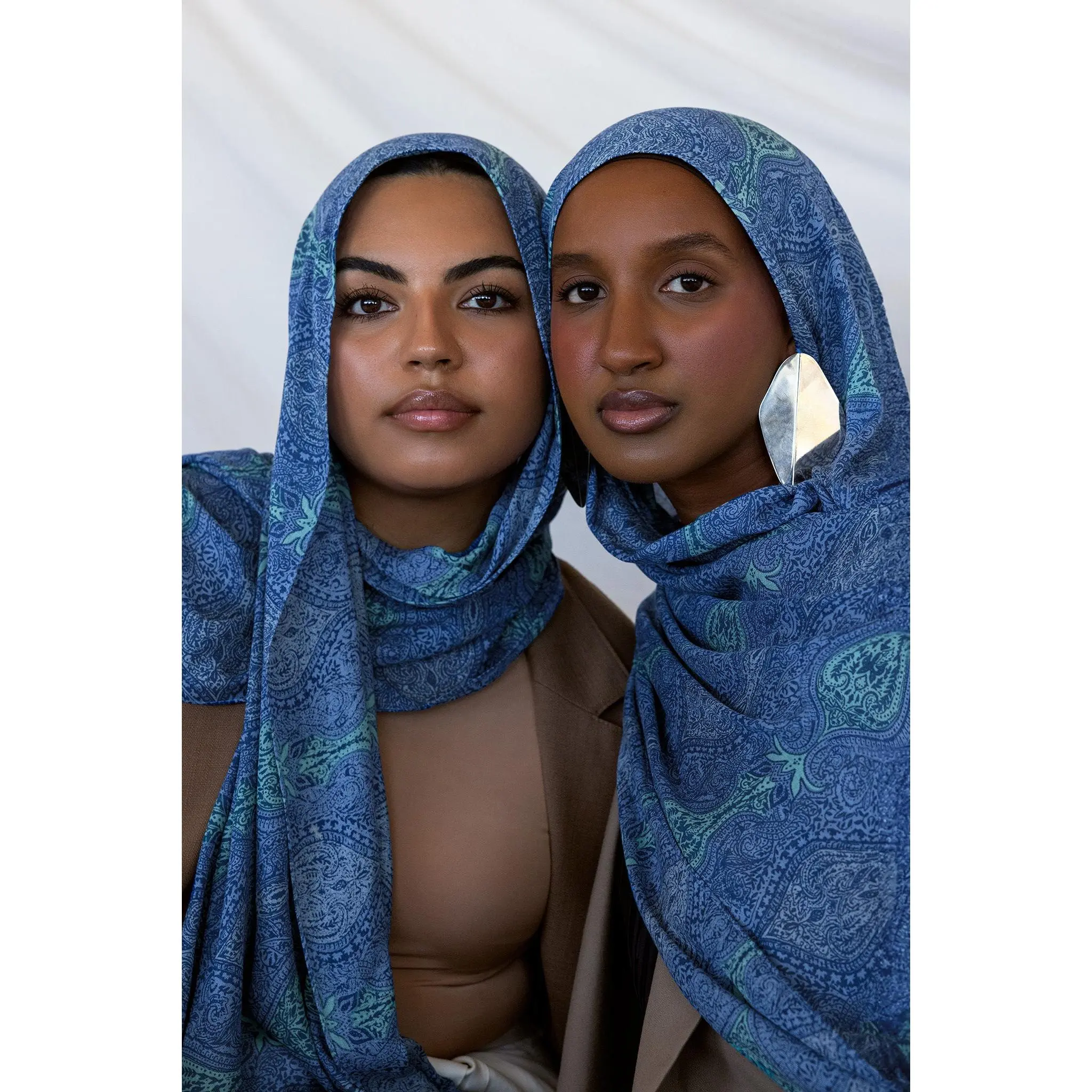 VELA Muslim Hijabi Fashion Square Hijab, Paisley Skies Print Modal Fabric, Hand Wash, Cultural Heritage, Artistry and Identity, Resilience of Kashmiri People, Muslim Fashion, High Coverage Square Hijabs