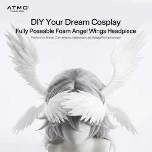 Poseable Foam Angel Wing Headband! Perfect for Cosplay, Stage, Parties & TikTok Content Creation