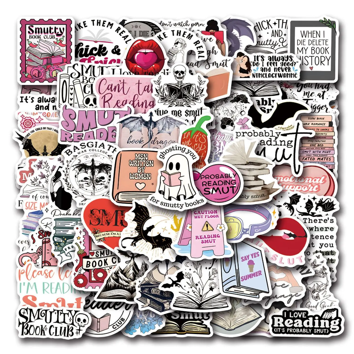 Dark Romance Book Sticker, 150pcs/set Waterproof Vinyl Decal, Art Stickers, Sticker Collage Pack, Sticker Haul, Ideal Gift & Accessories for Book Lovers
