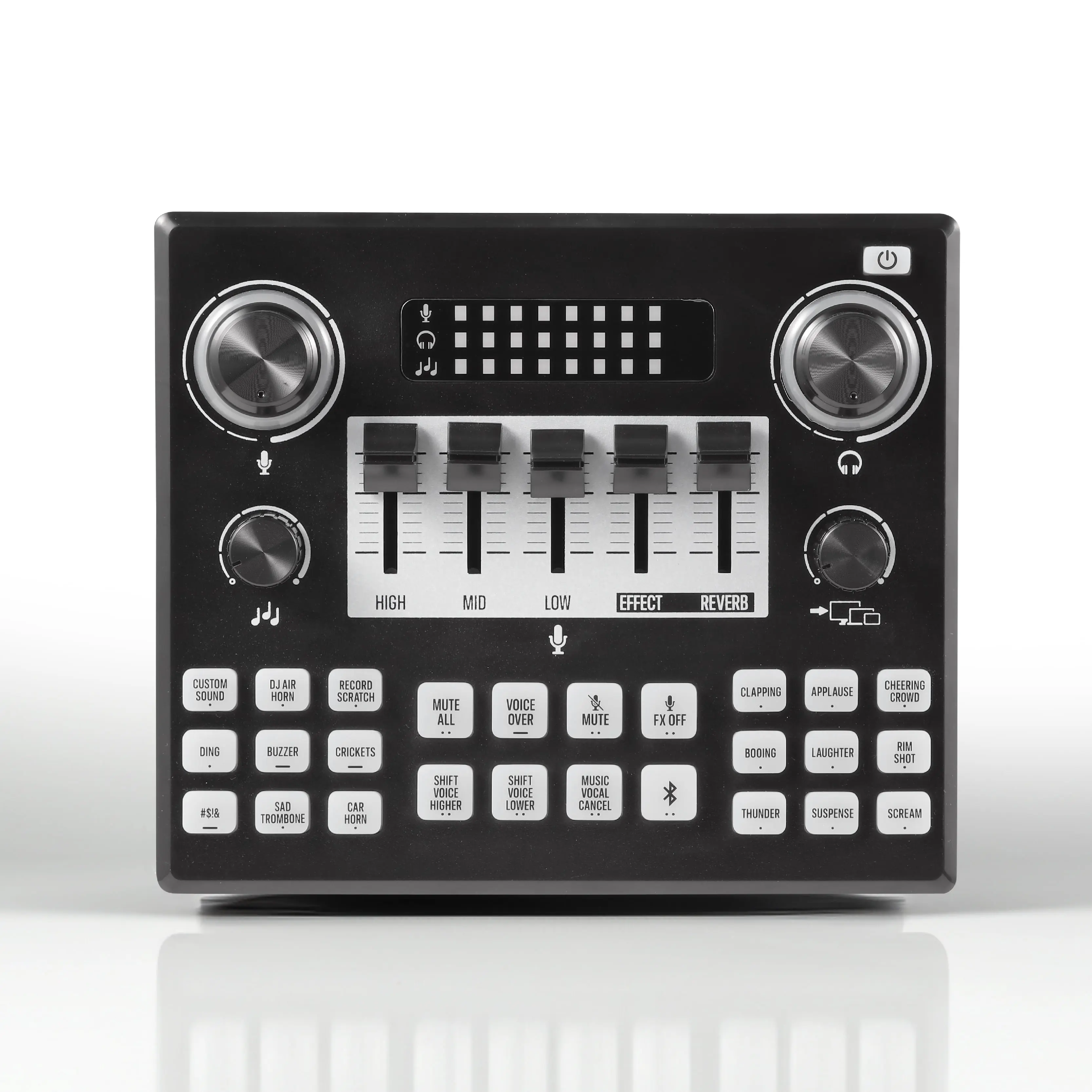 Vivitar Audio Mixer, Multiple Sound Pads & Effects for Vlogging, Black Sakar International