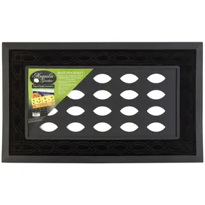 22 x 10 in. Decorative Tray Rubber Doormat