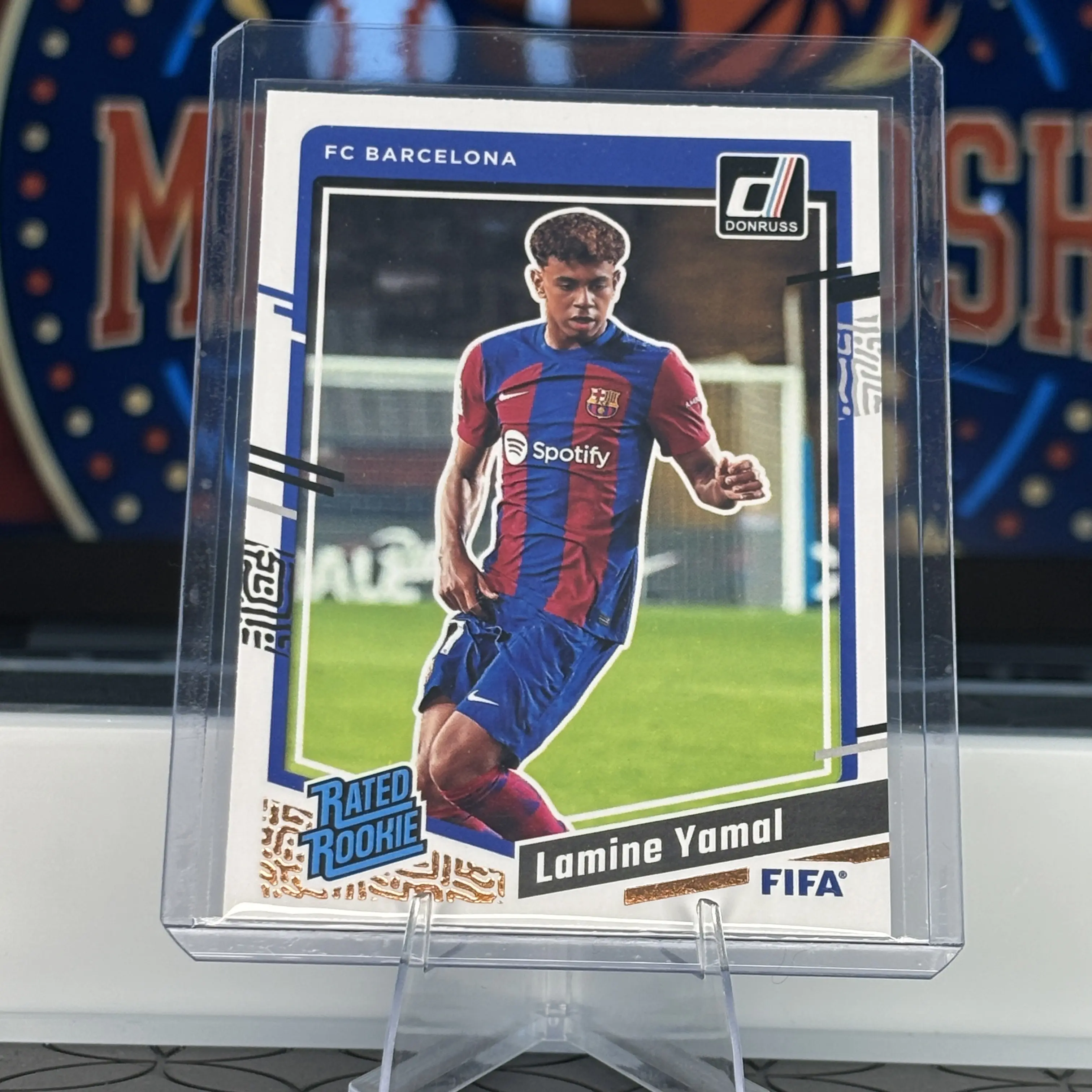 Lamine Yamal, Rookie Card-FC Barcelona, 2023-24 Panini Donruss FIFA, Soccer Trading Card #177 Rated Rookie RC