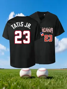 Men's Dominicana Republic #23 Tatis Baseball Jersey Sports Top | High Quality Athletic Tops & (S-3XL)Sizes