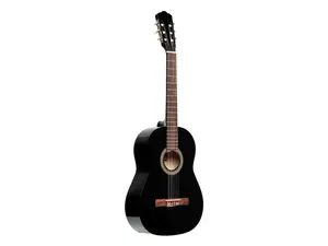 Stagg 25658 4-4 Scale Classical Guitar with Linden Top - Black
