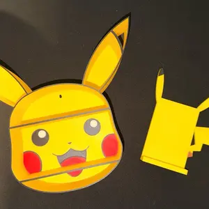 Pikachu Wall Shelf with Toploader Display - Perfect for Displaying Your Pikachu Collection