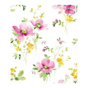 NextWall Watercolor Windflower Peel and Stick Wallpaper
