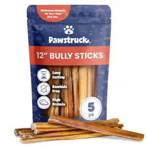 Pawstruck Bully Sticks – 12" (5 Pack)