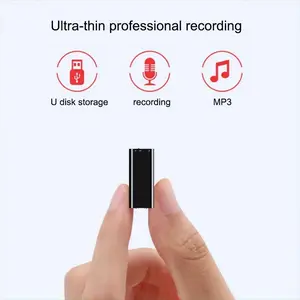 16/32gb Mini USB Recorder with HD Noise Reduction, MP3 Player and Digital Recording Equipment-Includes Headphones and USB Cable, Supports Simultaneous Listening and Recording, and Has a Battery Life of up to 96 Hours, noise Reduction Tools | Portable Audi