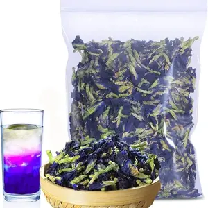 100GRAM ORGANIC USDA BUTTERFLY PEA TEA loose leaf whole petals MAKES UP TO 500 tea cups MADE IN THAILDAND rich dried herbal tea kidney natural blend natural herbal