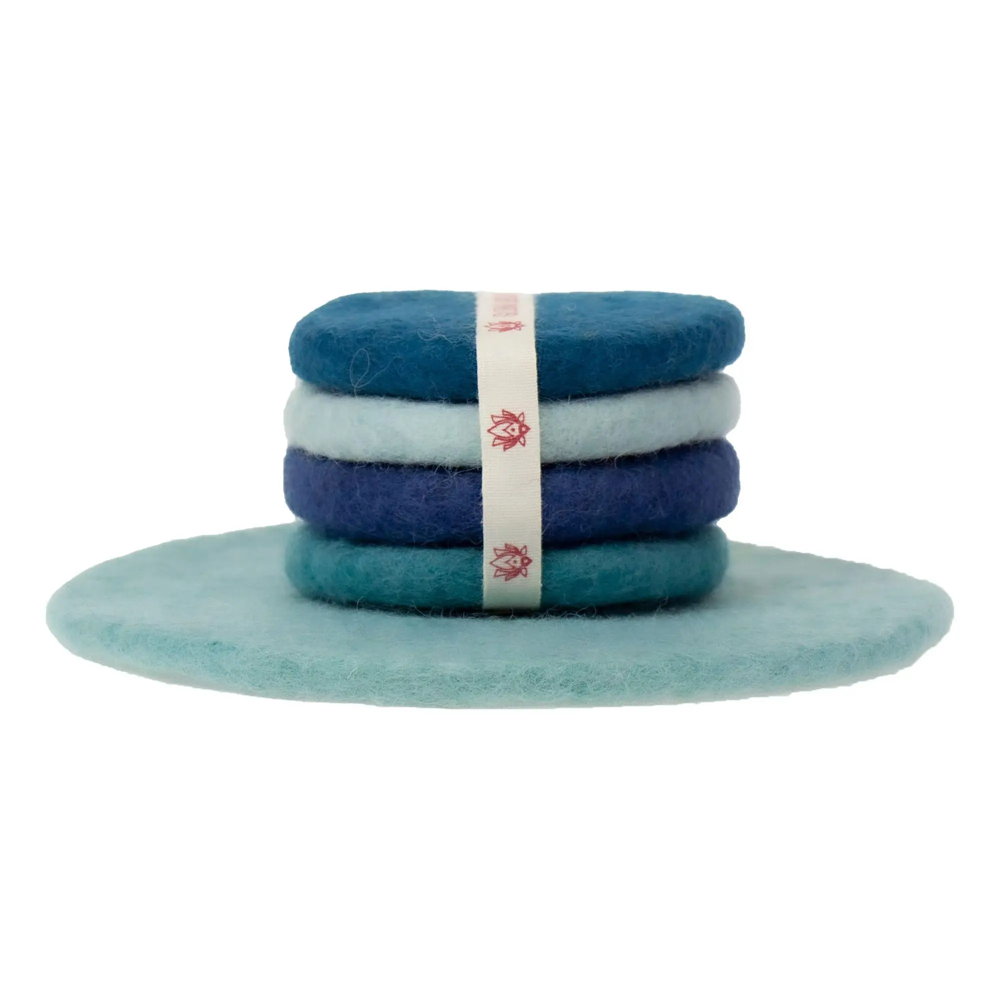 Global Crafts Felt Macaroon Trivet & Coaster Gift Set Global Crafts Felt Macaroon Trivet & Coaster Gift Set