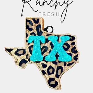 Ranchy Fresh Leopard TX Car Freshie Handmade Aroma Beads for Car Bathroom Closets & Campers Luxury Scent Adventure Decorative Functional
