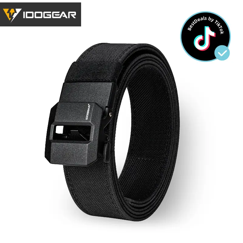IDOGEAR Men's 1.5" Ratchet Belts Quick Metal Buckle For Ourdoor Style EDC CCW Belts 3430/3448/3449