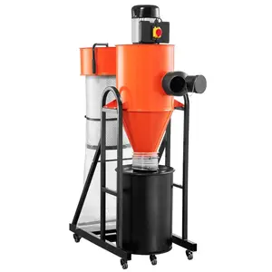 fathersdaygift VEVOR Dust Collector, 763 CFM 1 Micron Cyclone Dust Collector, 1.5HP Dusts Collection System with 12.5-Gallon Dust Collector Bag Base Stand, Smart Cyclone Separation, Dusts Separator for Woodworking