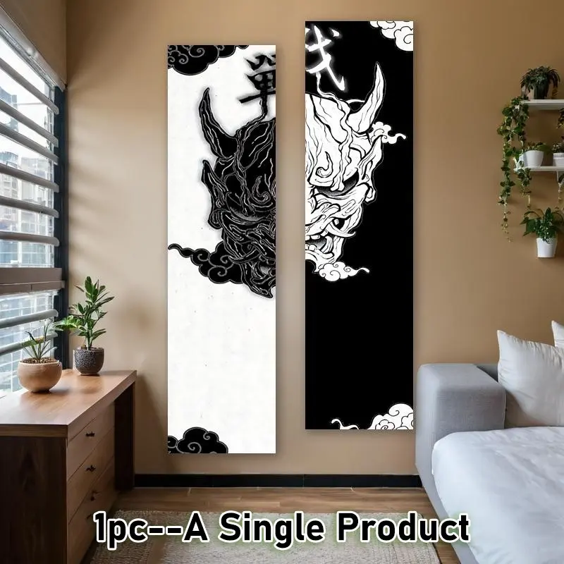 Japanese Style Dragon Pattern Tapestry, 2 Counts/set Modern Art Decorative Tapestry, Wall Tapestries Wall Hanging Decor for Home Living Room Bedroom Study Room, Tapestry Wall Mural