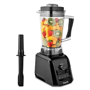 Pukomc 3-in-1 Blender with 65oz Capacity 1200W Motor 4 Preset Modes 6-Leaf Blades for Juicing Grinding Smoothies Mincing with Tamper Black Friday Powerful Juicer Machine Multifunctional Juicer Machine Fruit Vegetable Juicer Smoothieblender