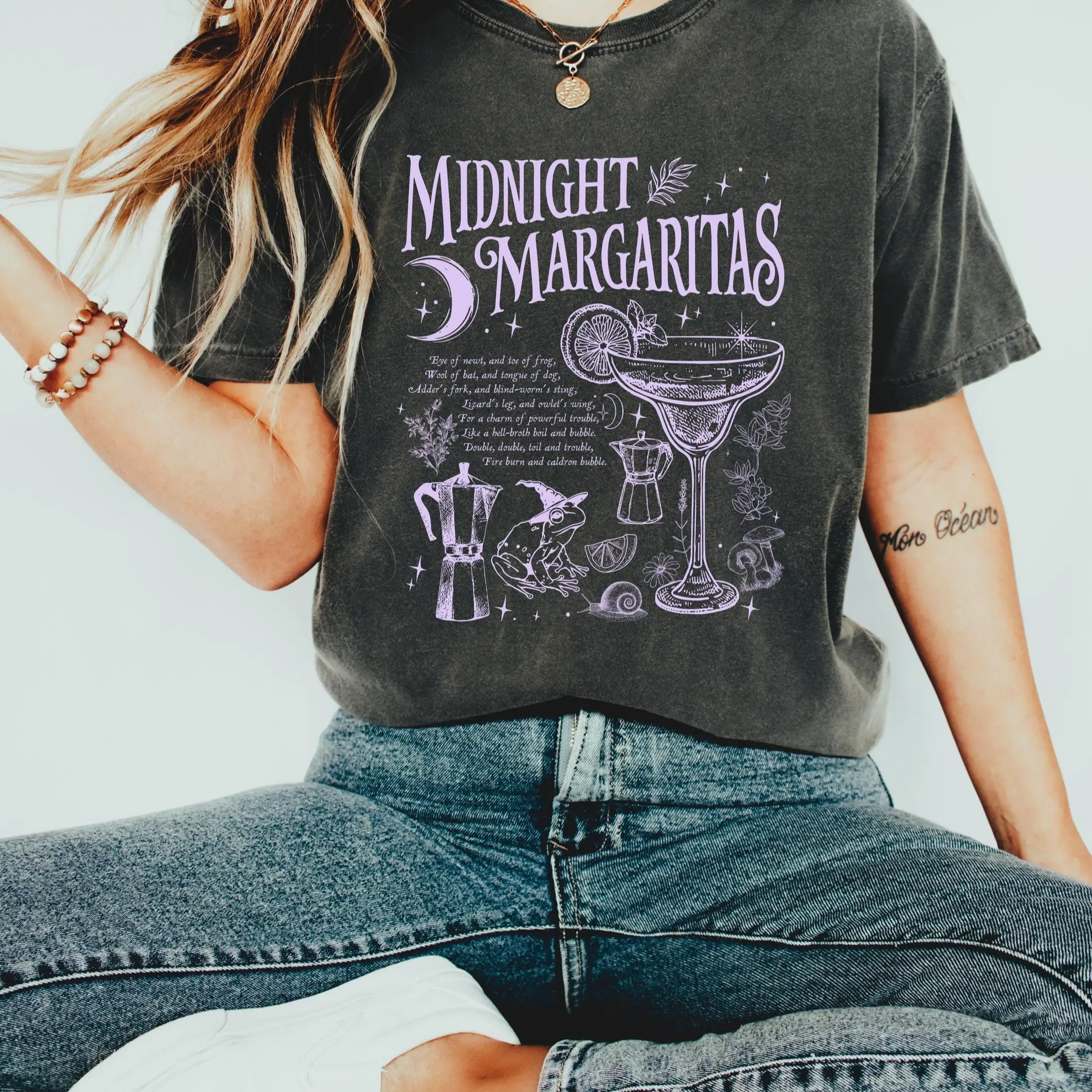 Midnight Margaritas Shirt, Salt Rosemary Lavender Love Shirt, Witchy Tee
