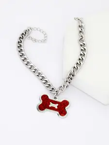 Pet Dog Cat Collar Bone Pendant Necklace Pet Accessory, Stylish & Durable Design, Perfect Gift for Your Furry Friend