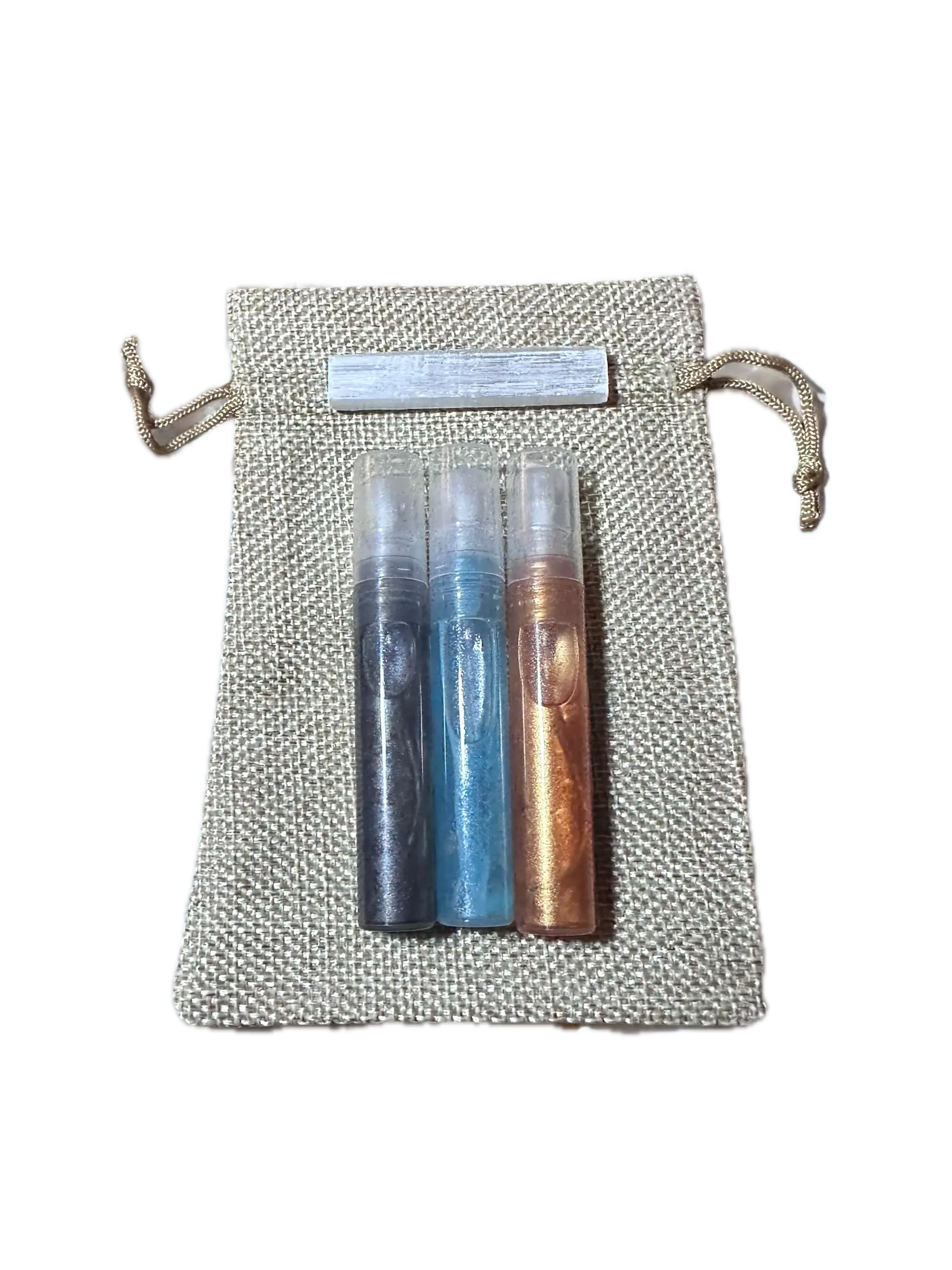 Crystal-Charged Home Fragrance Spray Set Bundle - Scented Aroma Freshener with Prosperity, Peace, Protection Incense and Calming Fragrance Notes