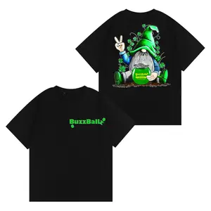 BuzzBallz Lucky Clover Tee, St Paddy’s Day Gnome Shirt, Fun Green Party Outfit, Trendy Irish-Inspired T-Shirt for Festive Vibes For Men and Women