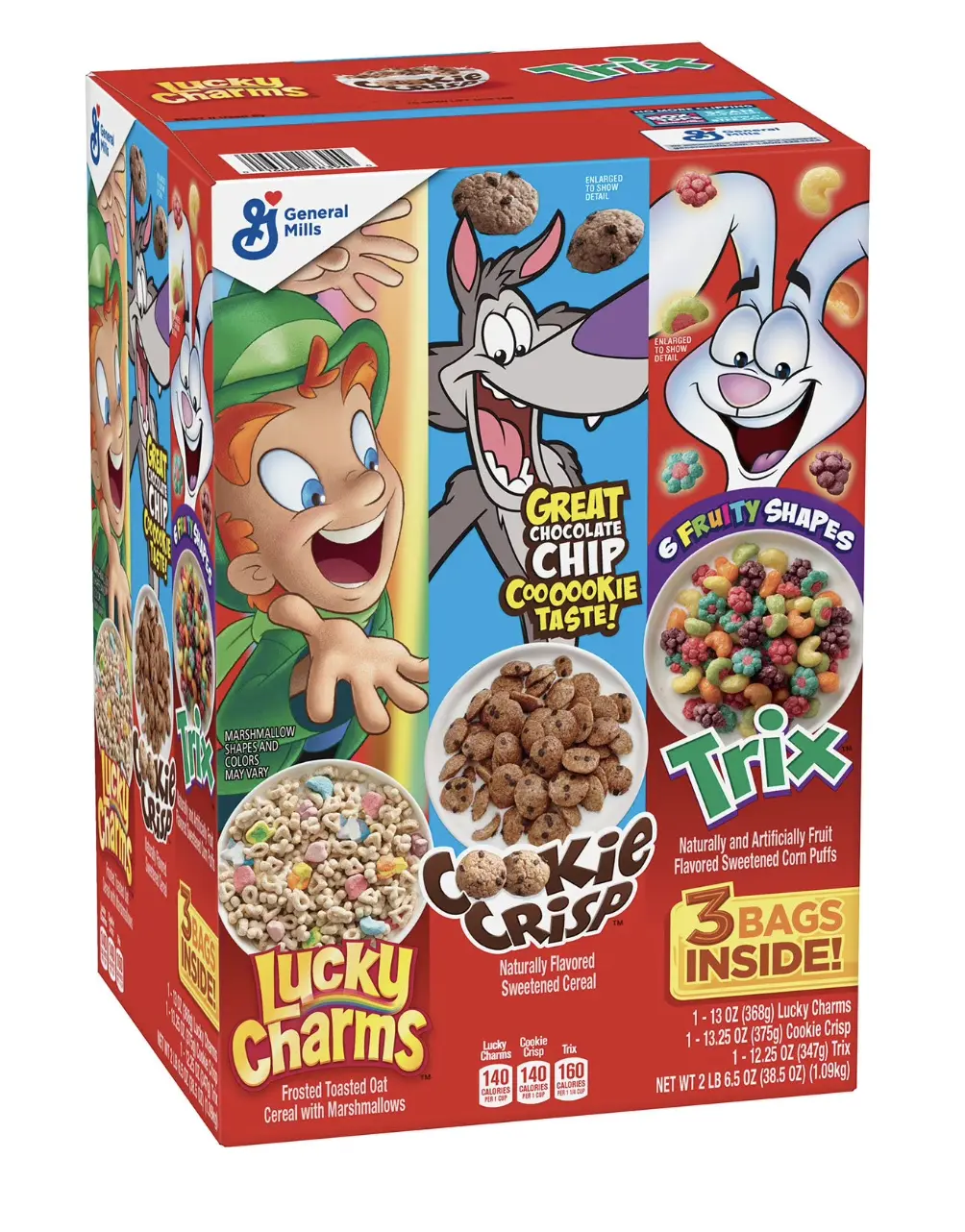 General Mills Breakfast Cereal Variety Pack - Fun, Colorful, Crunchy, 38.5 oz, A Good Source of Fiber for All Ages