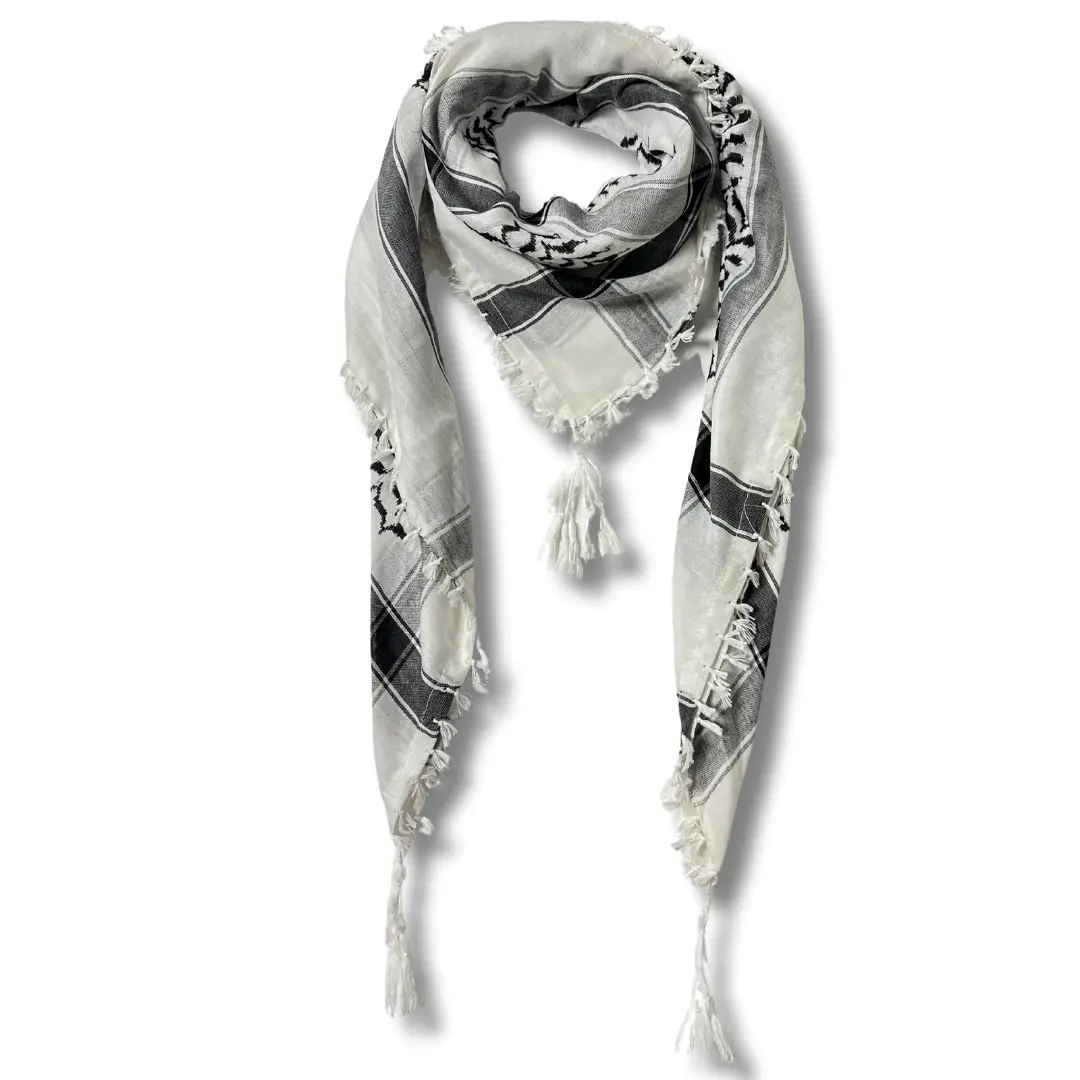Palestinian Elegance Authentic Palestinian Kuffiyeh Scarf