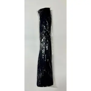 20" black chenille stem, pipe cleaner, 100 pack