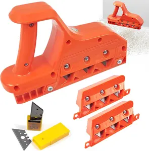 45/60 Degree Drywall Edge Cutting Planer – Angle Chamfer Cutter for Plasterboard & Woodworking with 10 Replacement Blades