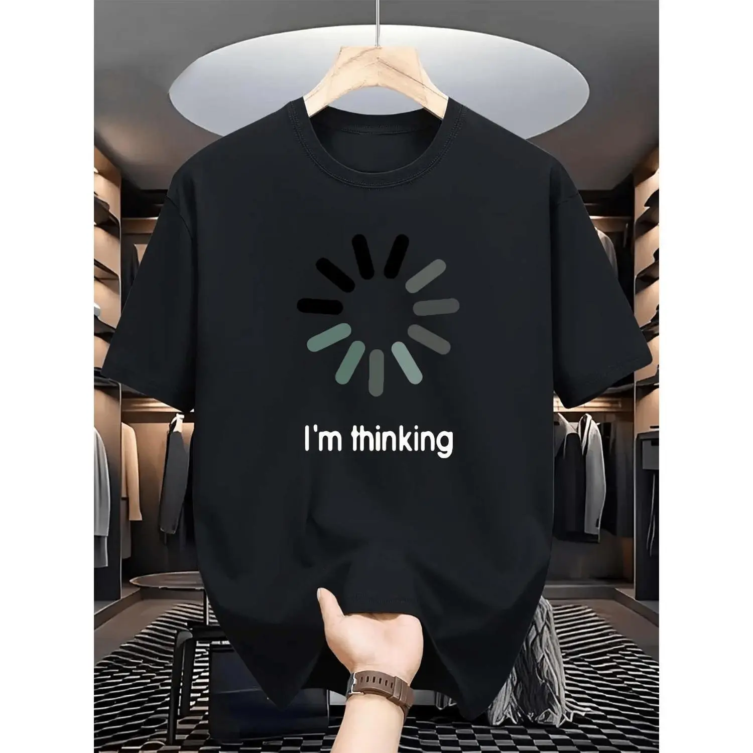 Men's Casual Solid Color T-Shirt, Breathable Round Neck Short Sleeve Top for Comfortable Everyday Summer Wear, Tshirt, Streetwear, Business, Fashion, Relaxed, Basic, Simple, Menswear