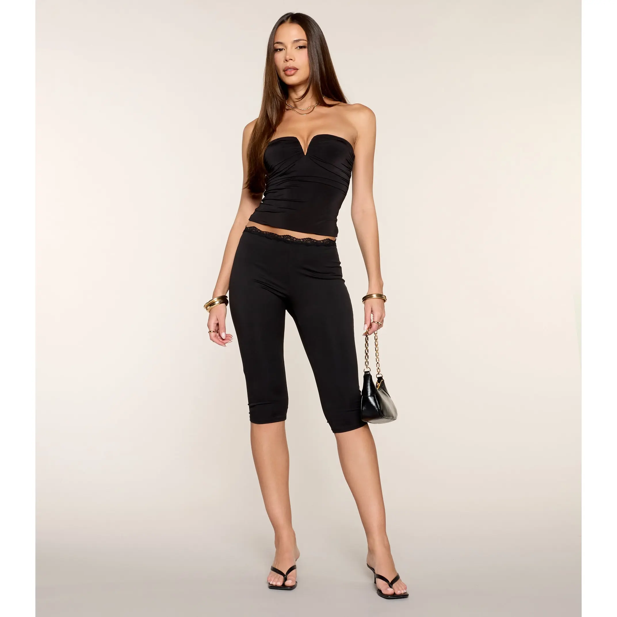 Everyday Elevated Lace Capri Pants