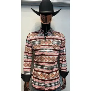 Aztec Print Long Sleeve Shirt Prime Collection