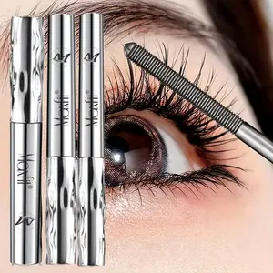 3-piece waterproof mascara set — 24-hour volumizing and lengthening mascara essence; plant-based formula suitable for sensitive skin; smudge-resistant; ideal for sensitive eyes; designed for sensitive scalp; clamp-style brush head (less smudging).