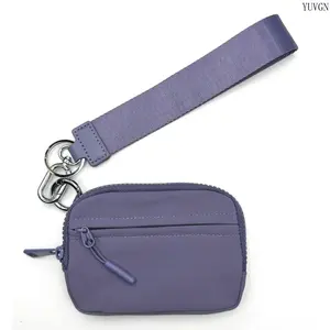 Minimalist Waterproof Nylon Wallet - Multifunctional Card Holder, Coin Purse with Keychain, Fashion Portable Sports & Outdoor Gym Bag Charm
