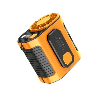 TADEKERU 3 in 1 Outdoor Fan (1 Count), USB Rechargeable Waist Cooling Fan with Flashlight & Power Bank, Portable Fan for Outdoor Work, Hiking, Camping, Travel