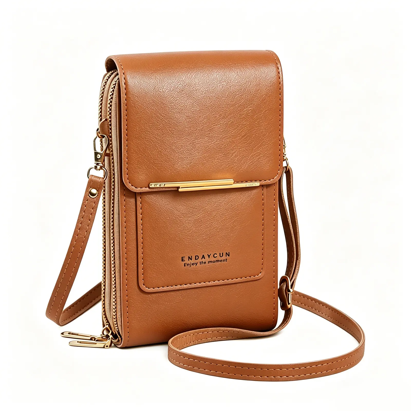 Women's Leather Touch Screen Crossbody Bag - Lightweight Gym Crossbody Purse, Adjustable Strap, Waist-Friendly, Fits 6.9" Phones, Card Slots, Sporty Chic, Gifts for Women, Shoulder Bag Accessory for Travel, Crossbody Bags For Women
