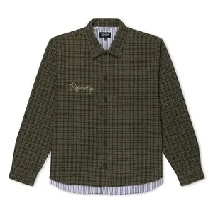 Where The Flowers Bloom Flannel Jacket (Olive)