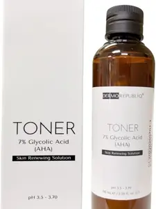 Dermorepubliq 7% Glycolic Acid (AHA) Skin Renewing Toner 100mL | Hyperpigmentation Remover | Great Exfoliator | Removes Dark Spots