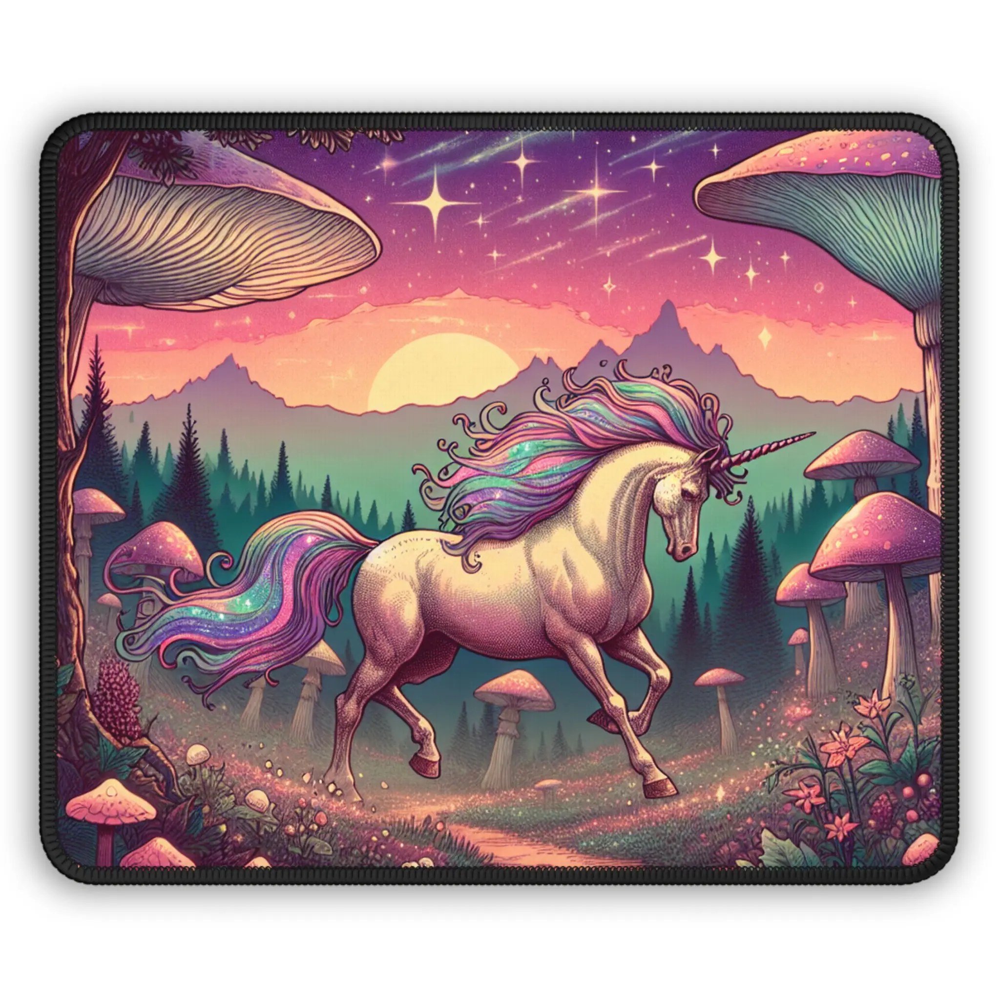 Magical Unicorn Gaming Mouse Pad, Fantasy Desk Accessory, Gift for Gamers, Colorful Unicorn Print, Gaming Accessories Decor