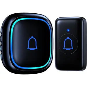 [New Deal] Doorbell Wireless IP66 Waterproof 115dB with 56 Chimes, Ringer Feature, 1000ft Range, 7 Levels, Mute Mode for Home, Kid's Room, Office