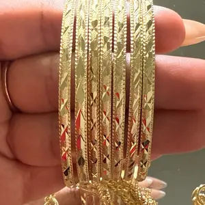 18k gold plated Bangles Non-Tarnish