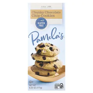Pamela's Products Chunky Chocolate Chip Cookies, 6.25 oz (177 g)