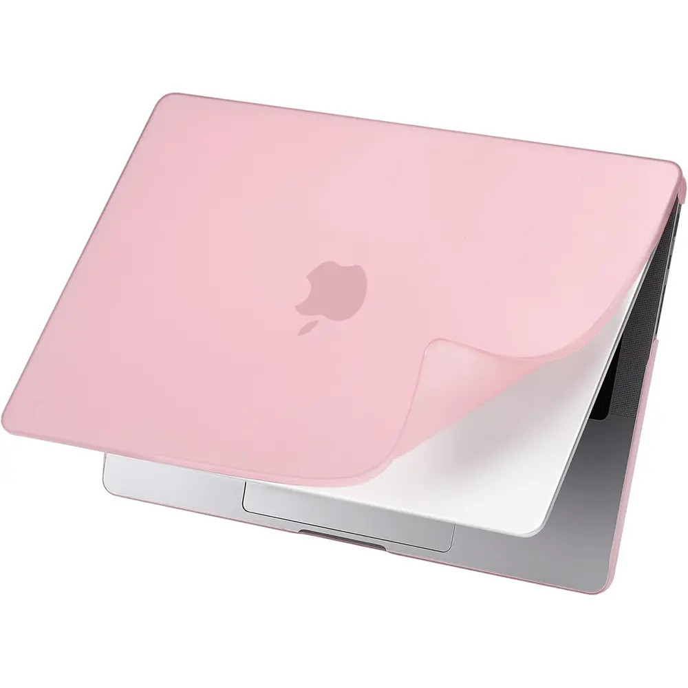 MOSISO Compatible with MacBook Pro 14 inch Case M5 M4 M3 M2 M1 2026-2021 A3427 A3426 A3434 A3112 A3185 A3401 A2918 A2992 A2779 A2442, Shockproof Reduces-Fingerprints PP Matte Case Cover,Pink