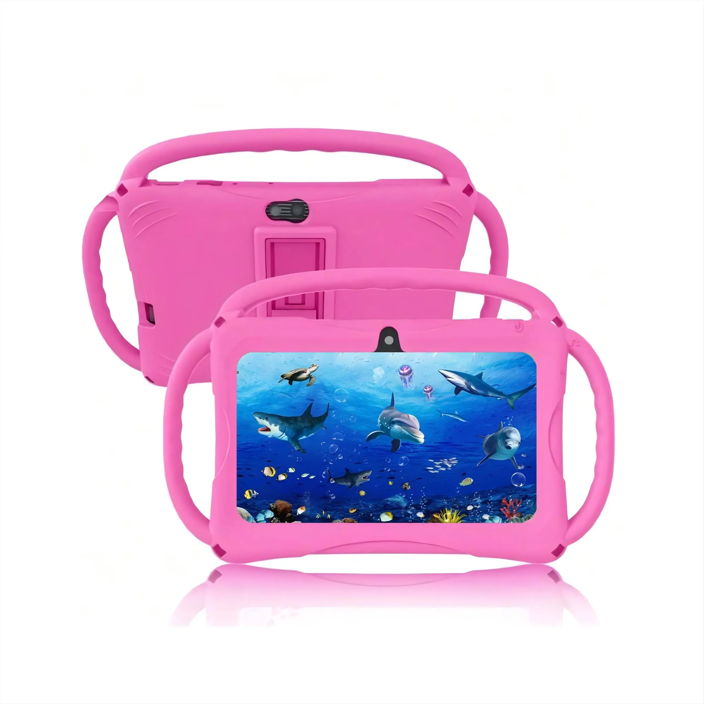 7 Inch Android 12 Touchscreen Tablet, 1 Count 2GB RAM 32GB ROM Tablet with Shockproof Case, Parental Control Tablet, Educational Learning Tablet for Boys & Girls