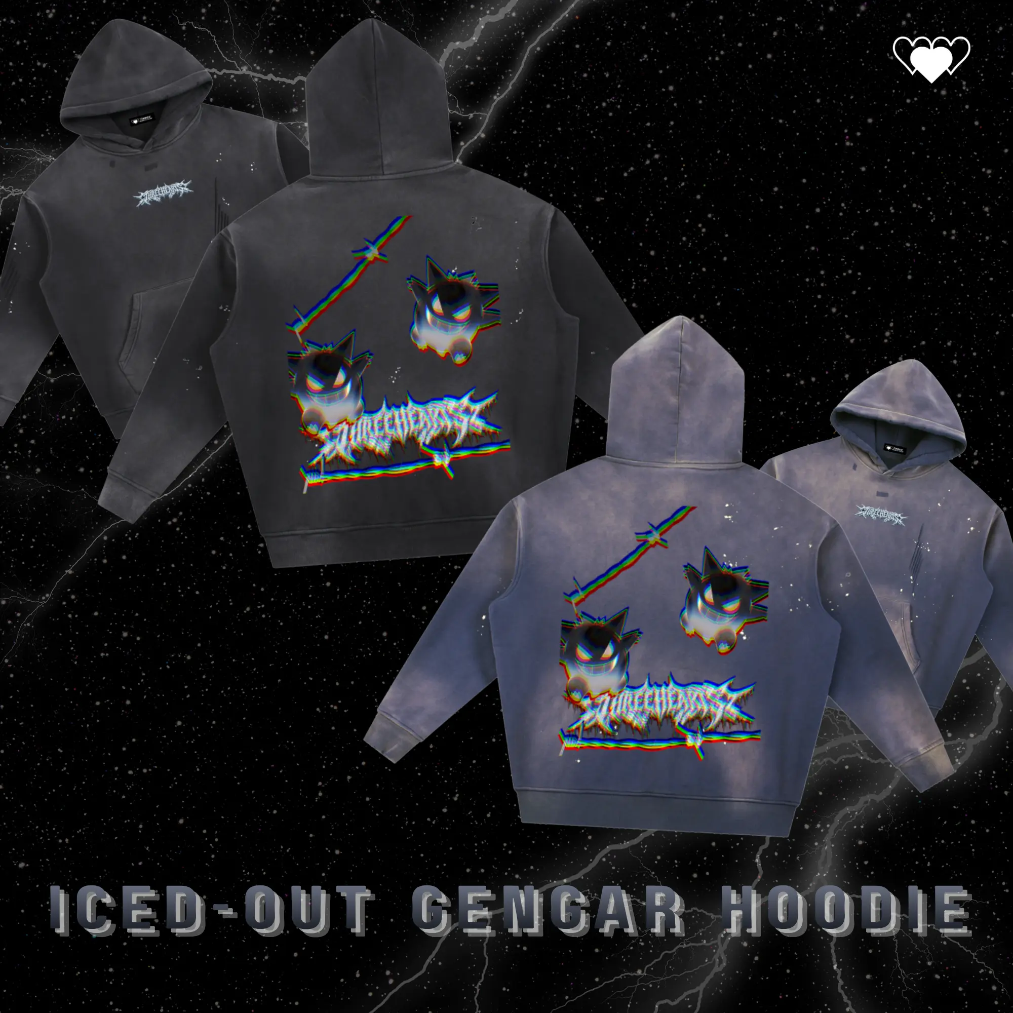 ICED-OUT GENGAR HOODIE