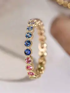 1 PC Elegant Cubic Zirconia Ring Stackable Engagement Ring For Women For Wedding Engagement Anniversary Party Band Jewelry Valentine's Day Gift Artificial Zircon Ring
